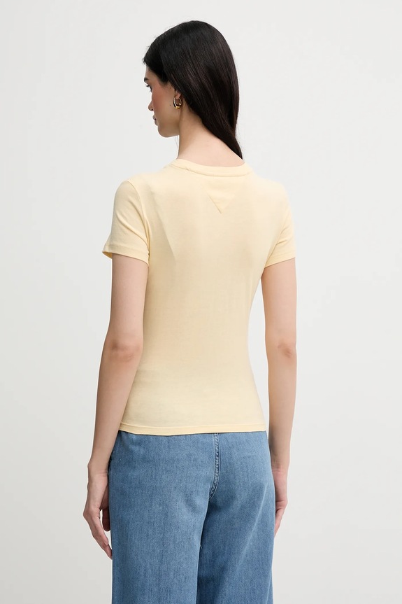 Μπλουζάκι Tommy Jeans DW0DW20316 κίτρινο SS25