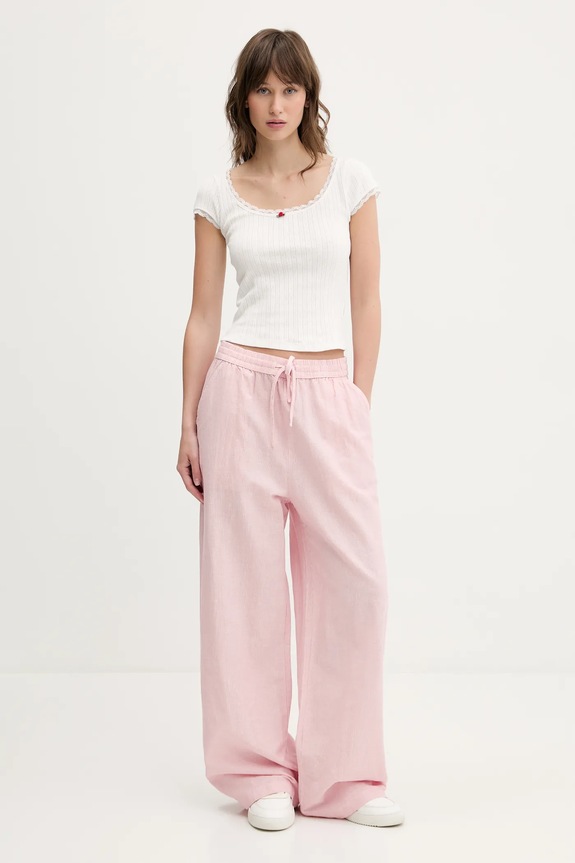 Bavlnené tričko Tommy Jeans DW0DW20621 biela SS25