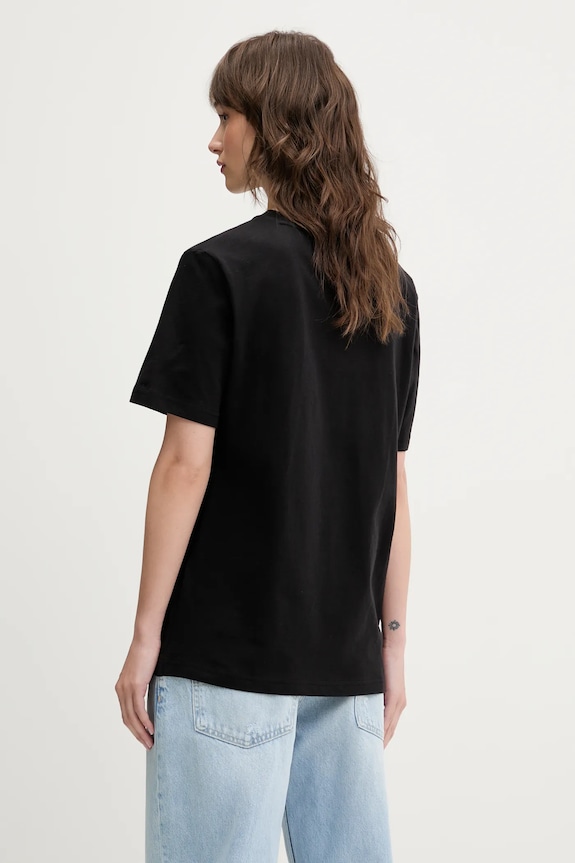 Pamučna majica Tommy Jeans DW0DW21337 crna SS25