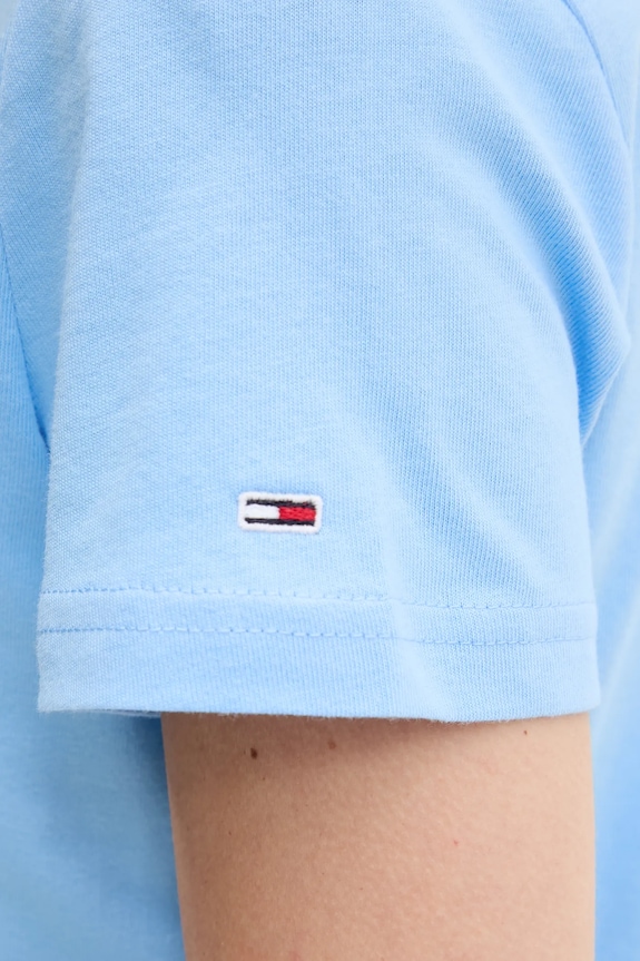 Tommy Jeans tricou din bumbac albastru DW0DW21338