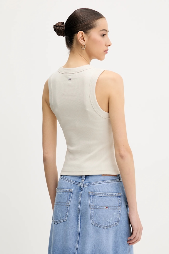 Abbigliamento Tommy Jeans top DW0DW21339 beige