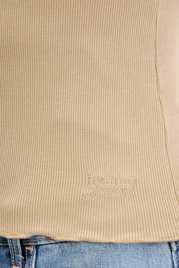 Tommy Jeans t-shirt DW0DW21349 beżowy