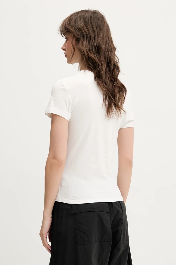 Bavlnené tričko Tommy Jeans 2-pak biela DW0DW21366
