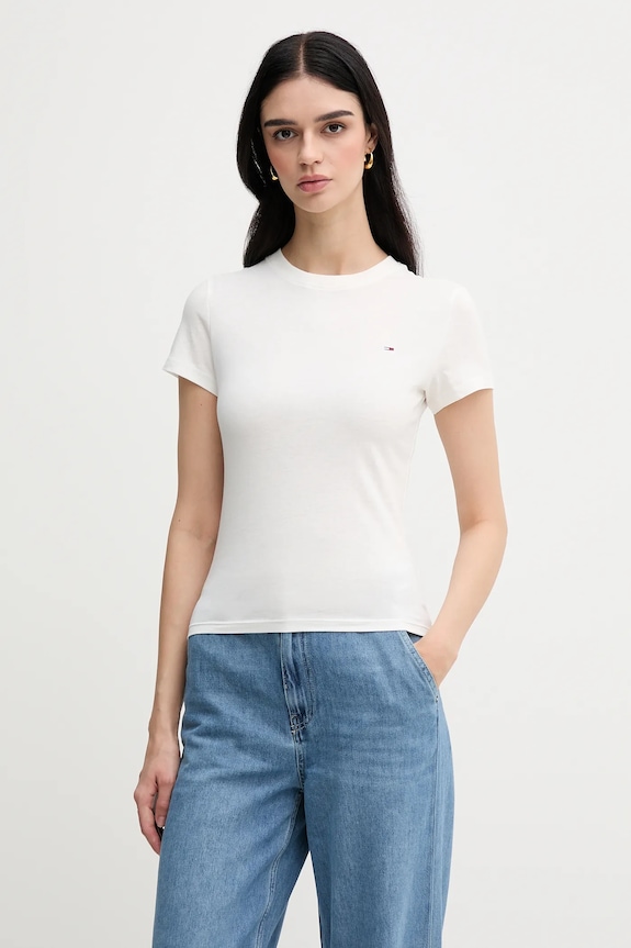 Βαμβακερό μπλουζάκι Tommy Jeans 2-pack DW0DW21366 μαύρο AW25