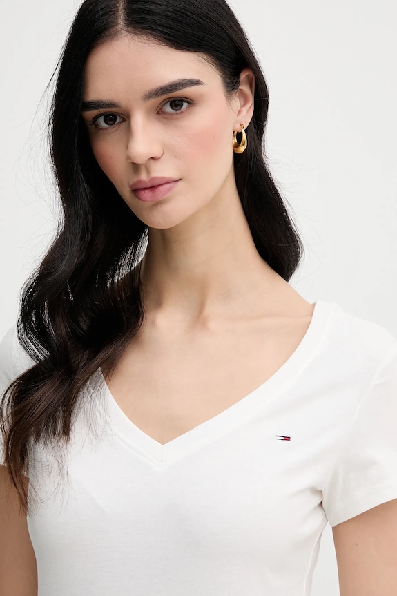 Βαμβακερό μπλουζάκι Tommy Jeans 2-pack DW0DW21367