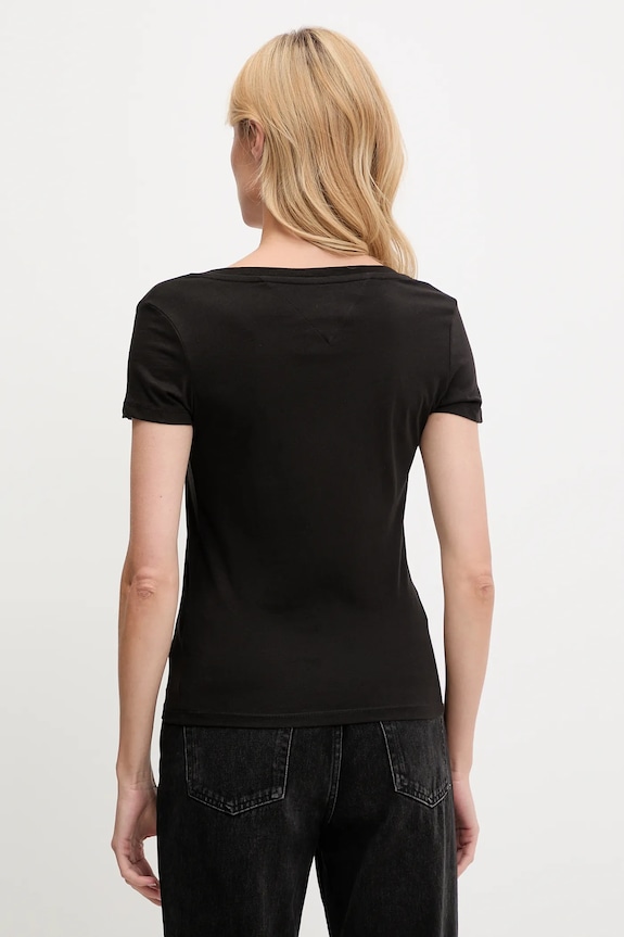 Tommy Jeans t-shirt bawełniany 2-pack DW0DW21367 czarny AW25