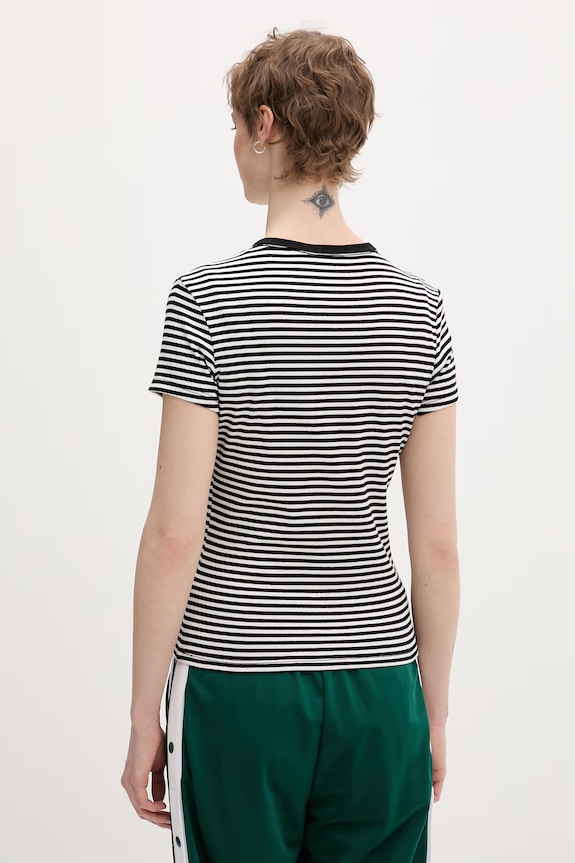 Tommy Jeans t-shirt basic damski bawełniany z elastanem 2-pack DW0DW21430 biały