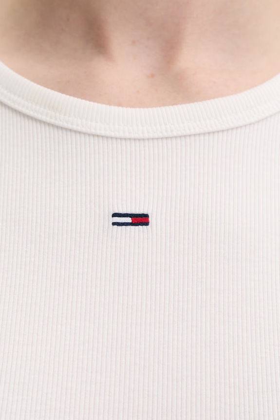 Tommy Jeans t-shirt basic damski bawełniany z elastanem 2-pack DW0DW21430
