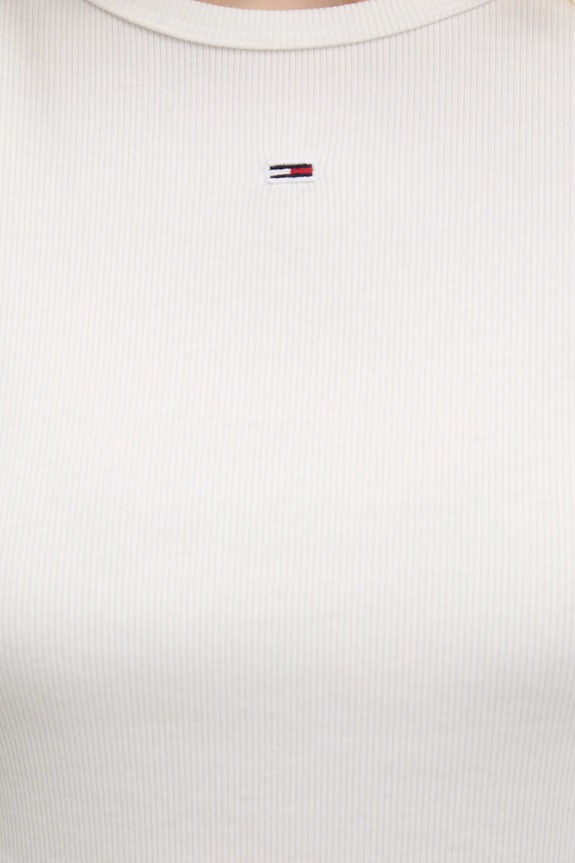 Tommy Jeans osnovna kratka majica ženska bombažna z elastanom paket 2 kosov DW0DW21430