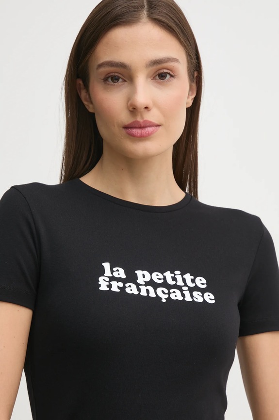 La Petite Française tricou din bumbac LPF PFLPF negru