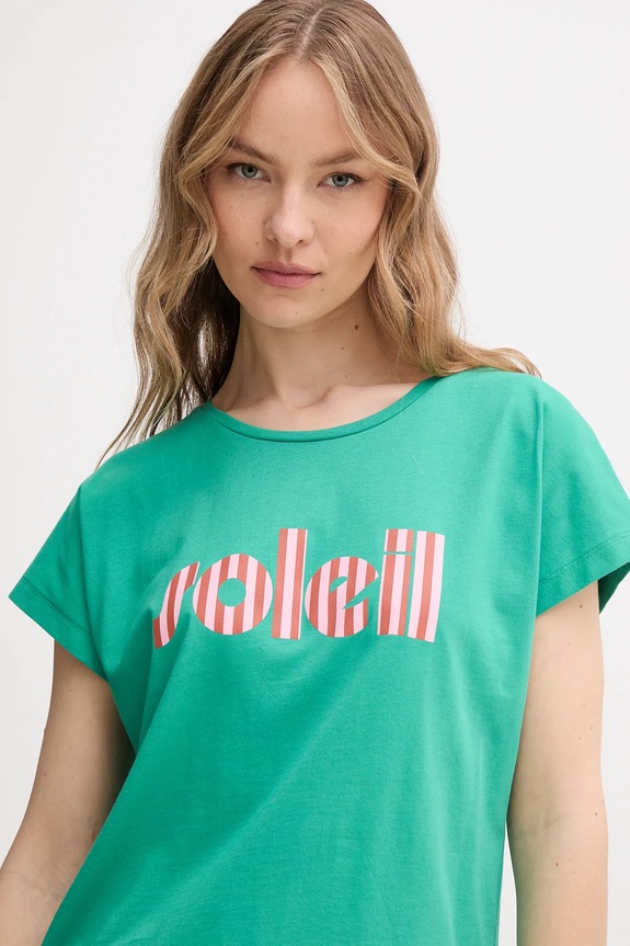 La Petite Française t-shirt bawełniany TYFANY zielony PFTIFANY