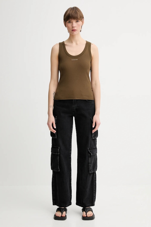 G-Star top D26065.D253 verde AW25