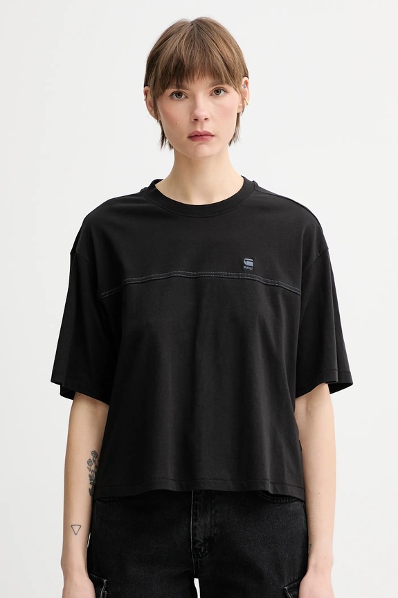 G-Star t-shirt in cotone rilassato nero D26134.336