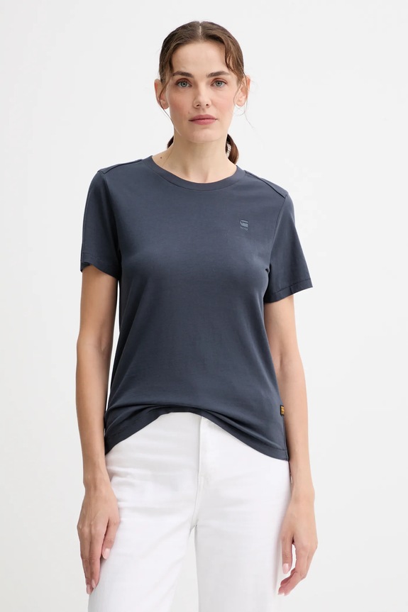 Bavlnené tričko G-Star Raw Nifous jednofarebný sivá D26062.336
