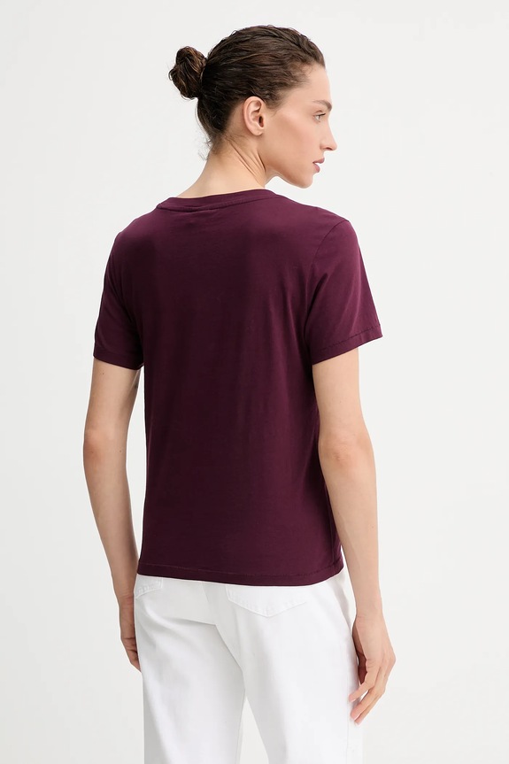 Oblečenie Bavlnené tričko G-Star Raw Nifous D26062.336 burgundské