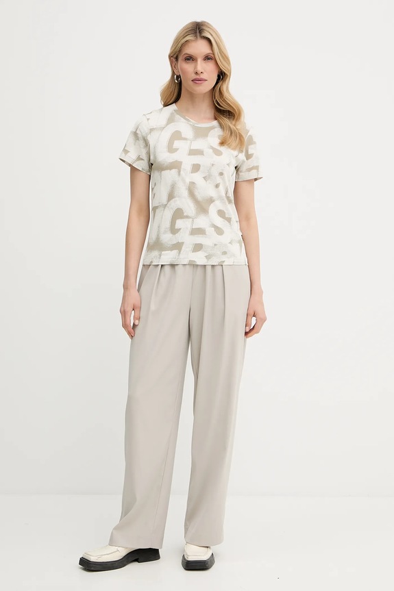 Pamučna majica G-Star Raw D26066.C565 zelena AW25