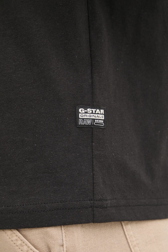 Bavlněné tričko G-Star černá D26067.D601