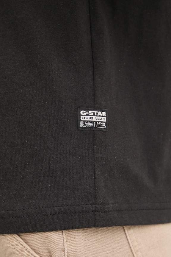 Bavlněné tričko G-Star černá D26067.D601
