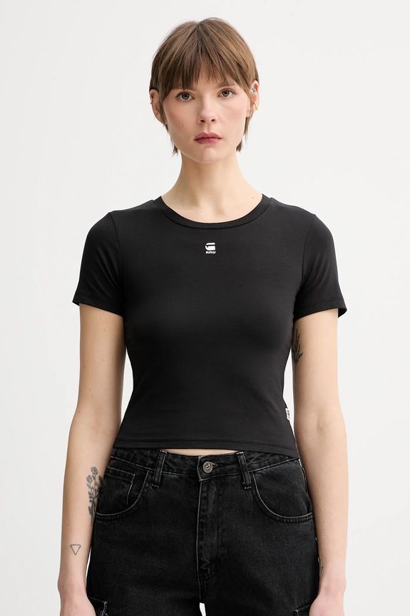 Μπλουζάκι G-Star slim μαύρο D26446.3310