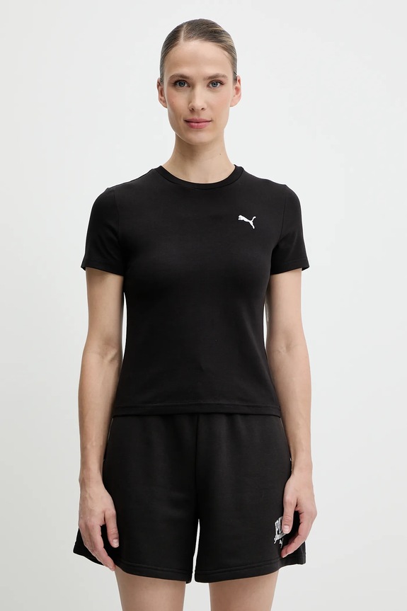 Puma t-shirt elasztánnal fekete 629742