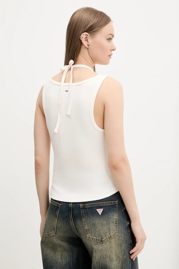 Ρούχα Top Tommy Jeans DW0DW20325 μπεζ