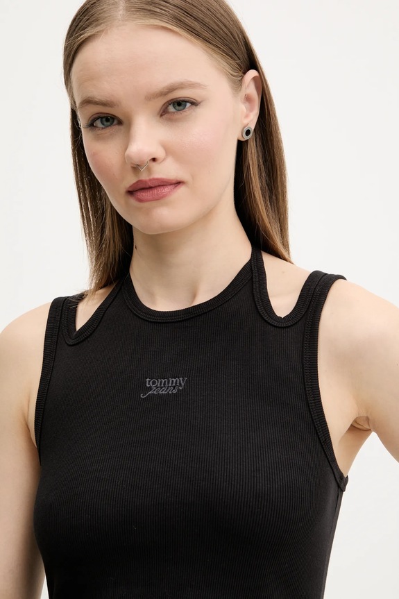 Top Tommy Jeans μαύρο DW0DW20325