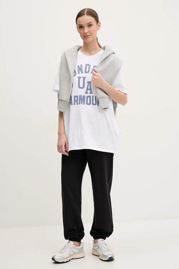 Μπλουζάκι Under Armour 1389749 λευκό SS25