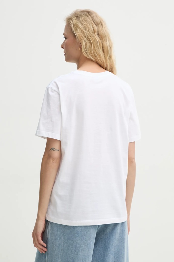 Ρούχα Βαμβακερό μπλουζάκι PS Paul Smith W2R.232V.PP5094 λευκό