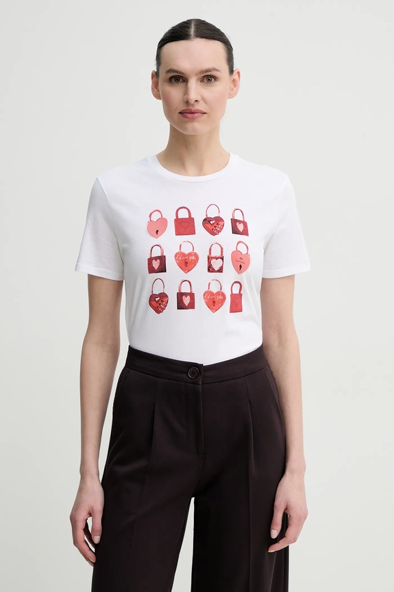 Βαμβακερό μπλουζάκι PS Paul Smith βαμβάκι λευκό W2R.G799.PP5095