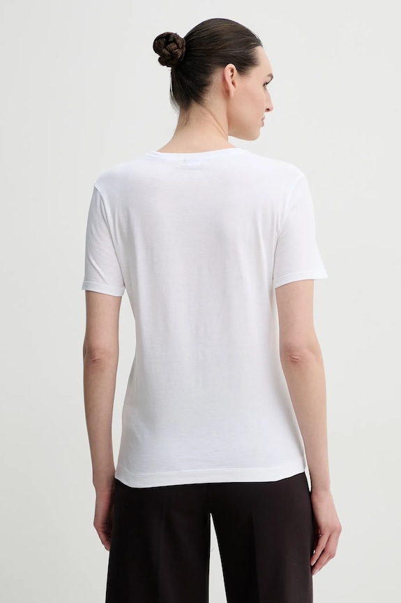 Ρούχα Βαμβακερό μπλουζάκι PS Paul Smith W2R.G799.PP5095 λευκό