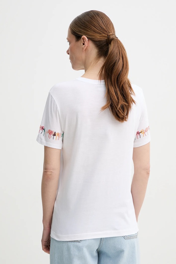 Odzież PS Paul Smith t-shirt bawełniany W2R.G799.PP5100 biały