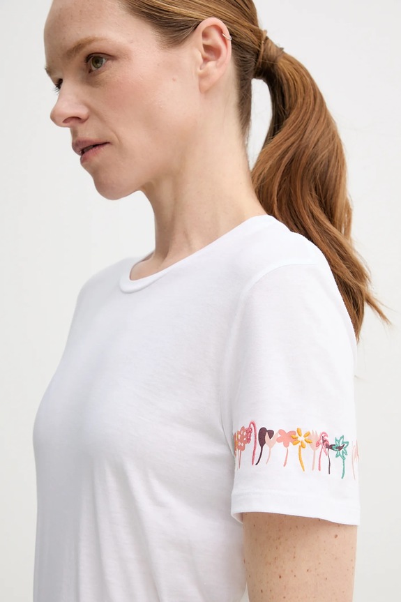 PS Paul Smith t-shirt bawełniany biały W2R.G799.PP5100