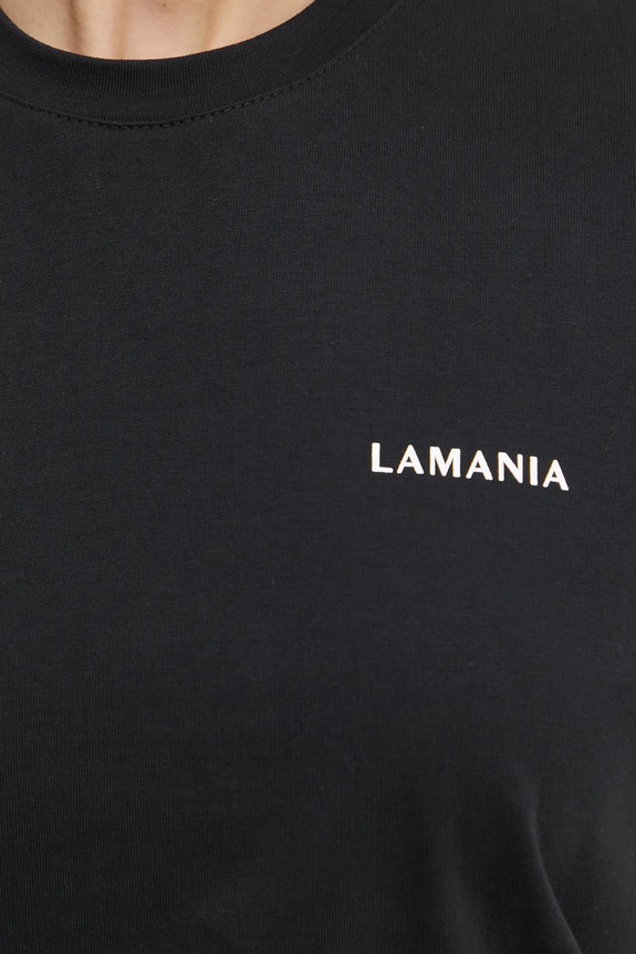 Βαμβακερό μπλουζάκι La Mania BONI.3 μαύρο