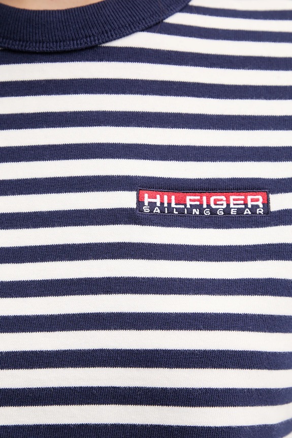 Βαμβακερό μπλουζάκι Tommy Hilfiger SAILING WW0WW45935 σκούρο μπλε