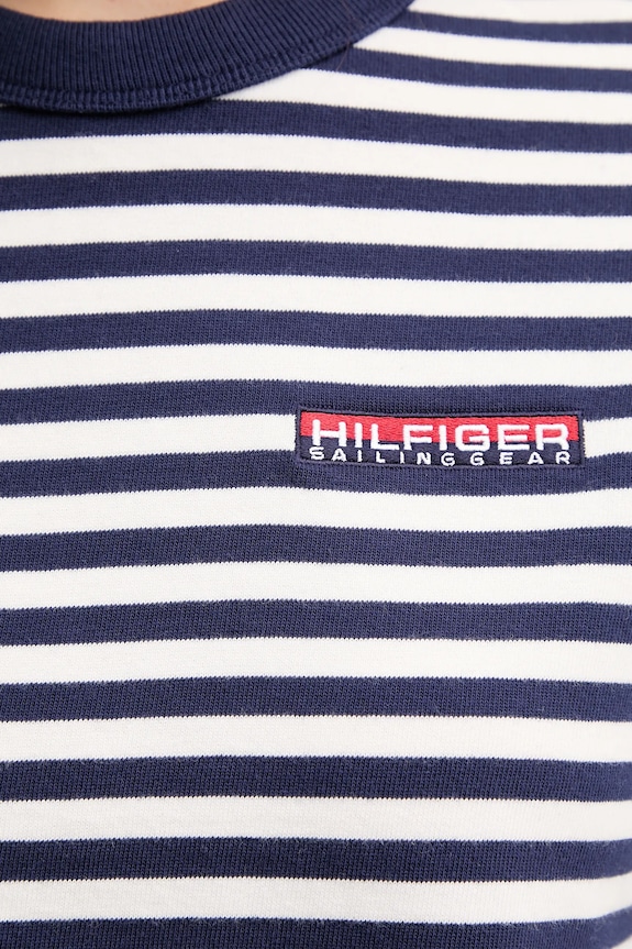 Βαμβακερό μπλουζάκι Tommy Hilfiger SAILING WW0WW45935 σκούρο μπλε