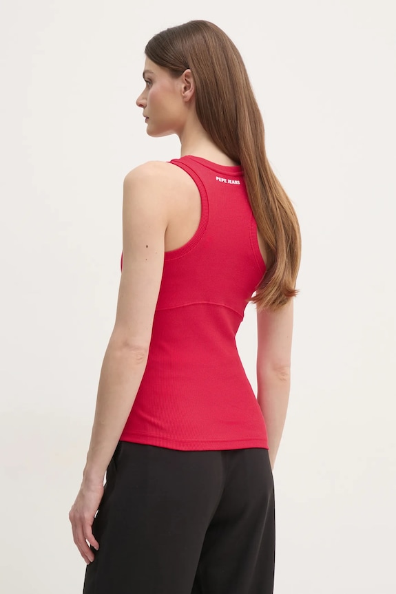 Odjeća Top Red Bull Racing x Pepe Jeans LOGO RIB TANK RL500011 crvena