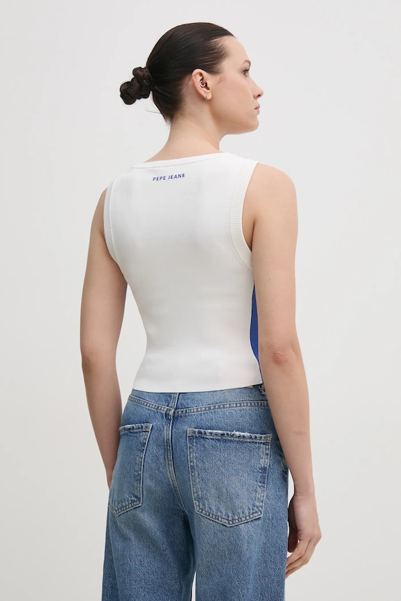 Одяг Безрукавка Red Bull Racing x Pepe Jeans KNIT LOGO TANK RL700002 білий