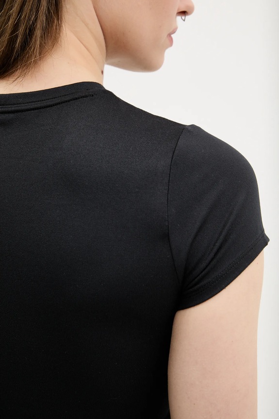 Μπλουζάκι Hollister Co. KI339.5043.900 μαύρο