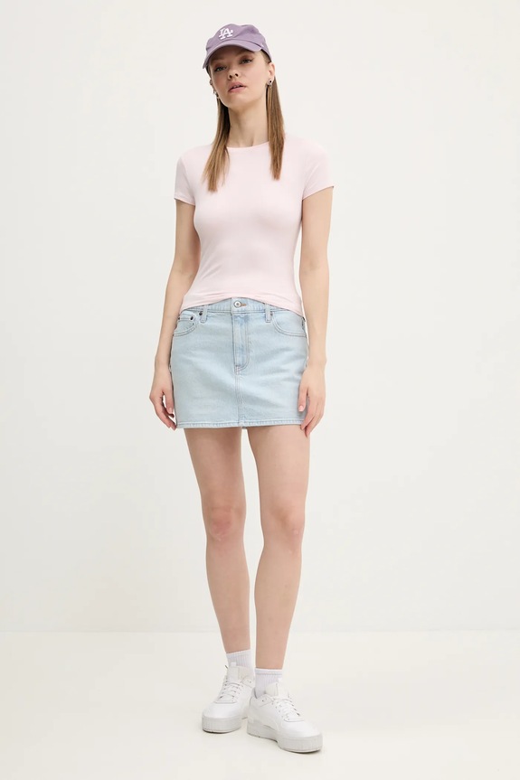 Μπλουζάκι Hollister Co. KI339.5044.600 ροζ SS25