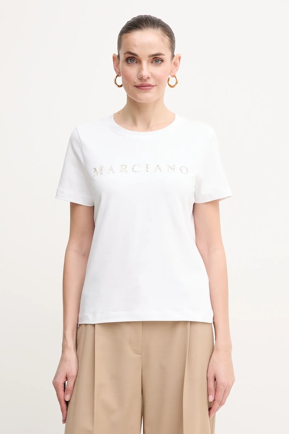 Marciano by Guess t-shirt CANDY z elastanem biały 5GGI00.6008A