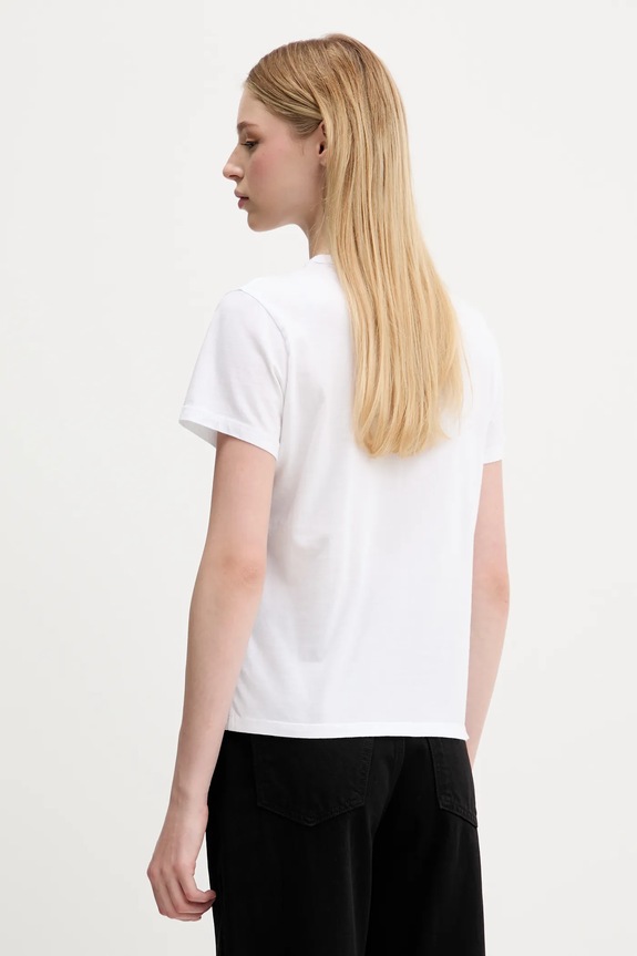 Odjeća Pamučna majica Abercrombie & Fitch KI139.5231.100 bijela