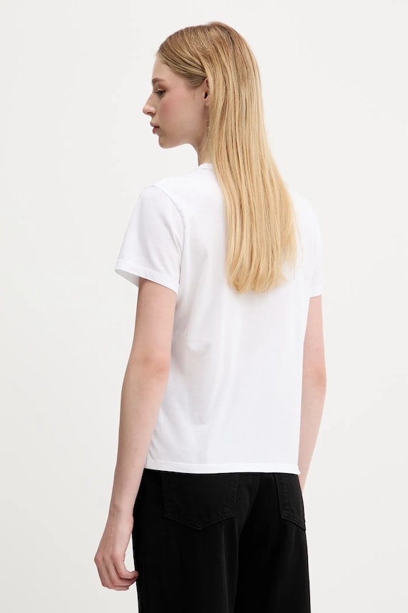Odjeća Pamučna majica Abercrombie & Fitch KI139.5231.100 bijela