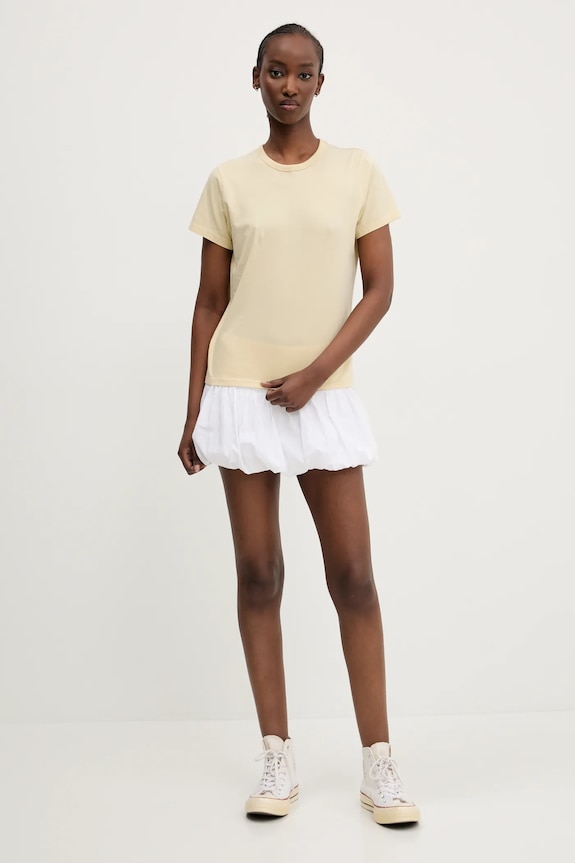 Βαμβακερό μπλουζάκι Abercrombie & Fitch KI139.5231.421 κίτρινο SS25