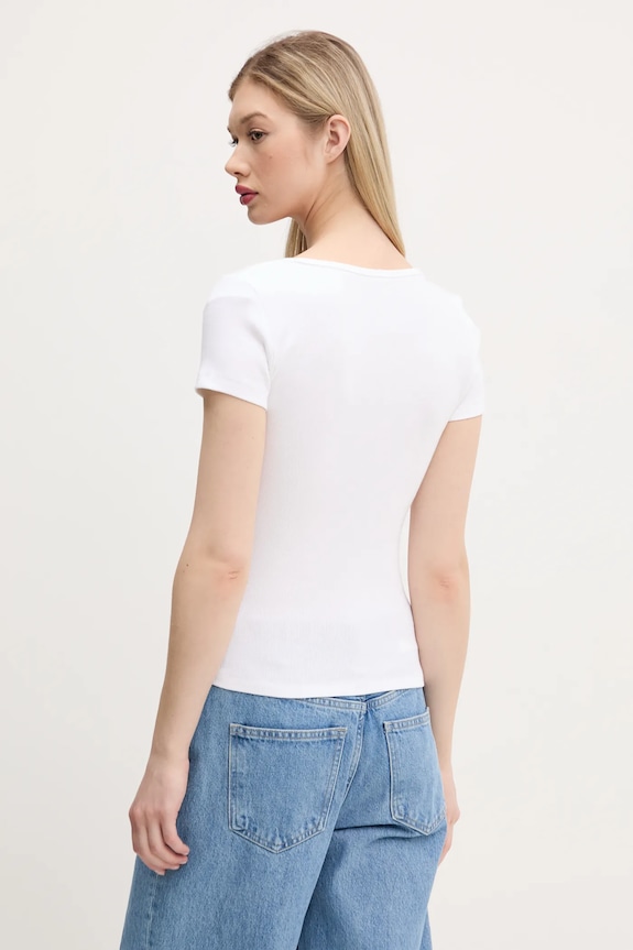 Oblečenie Tričko Abercrombie & Fitch KI139.5271.100 biela