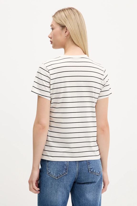 Ρούχα Βαμβακερό μπλουζάκι Abercrombie & Fitch KI139.5309.123 μπεζ