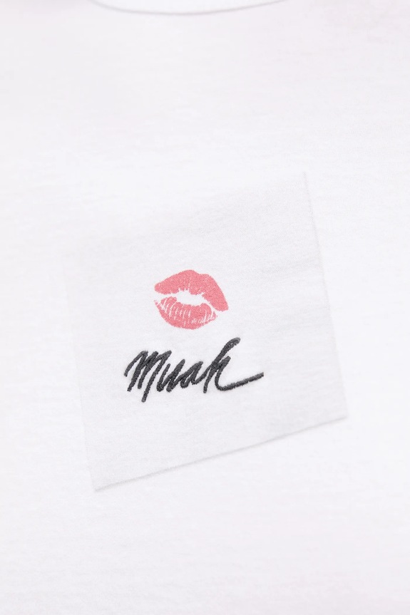 Βαμβακερό μπλουζάκι Abercrombie & Fitch KI157.5015.100 λευκό