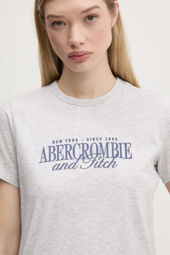 Abercrombie & Fitch t-shirt bawełniany szary KI185.5058.912