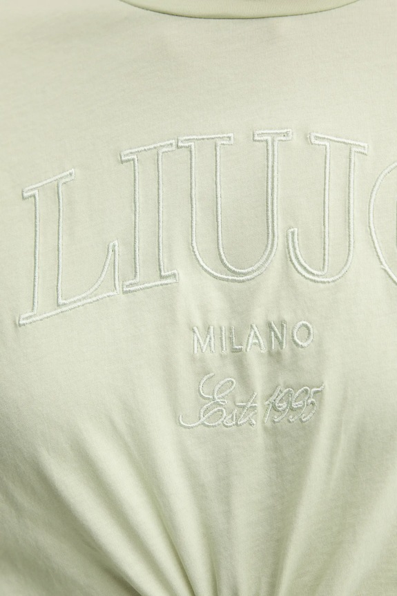 Pamučna majica Liu Jo WA5001.JS923 zelena