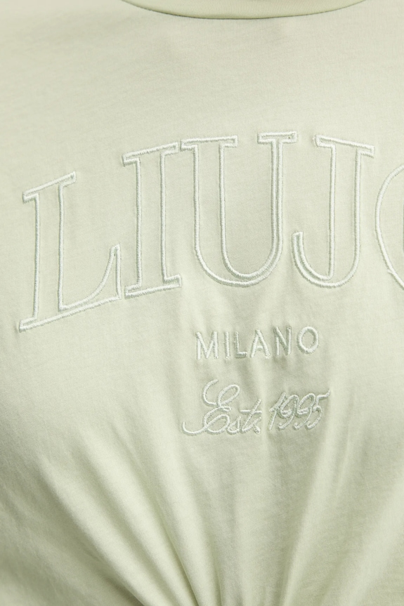 Pamučna majica Liu Jo WA5001.JS923 zelena