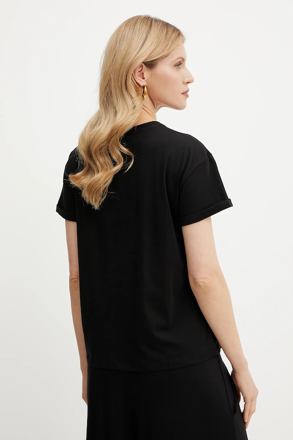 Îmbrăcăminte Liu Jo tricou din bumbac WA5007.JS923 negru